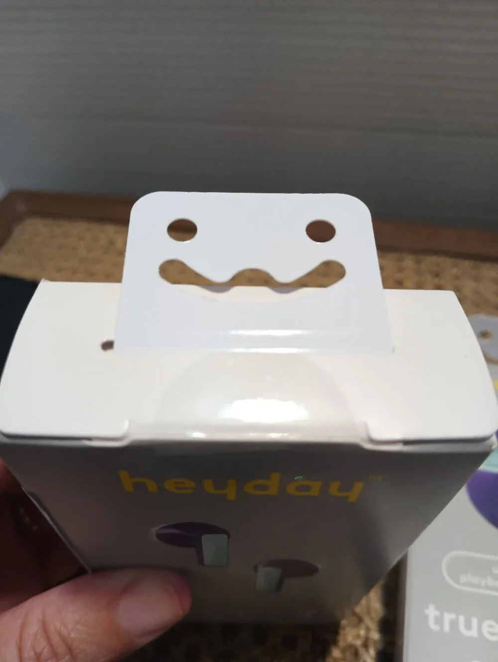 NIB heyday True Wireless Earbuds in Purple with Mint Accents